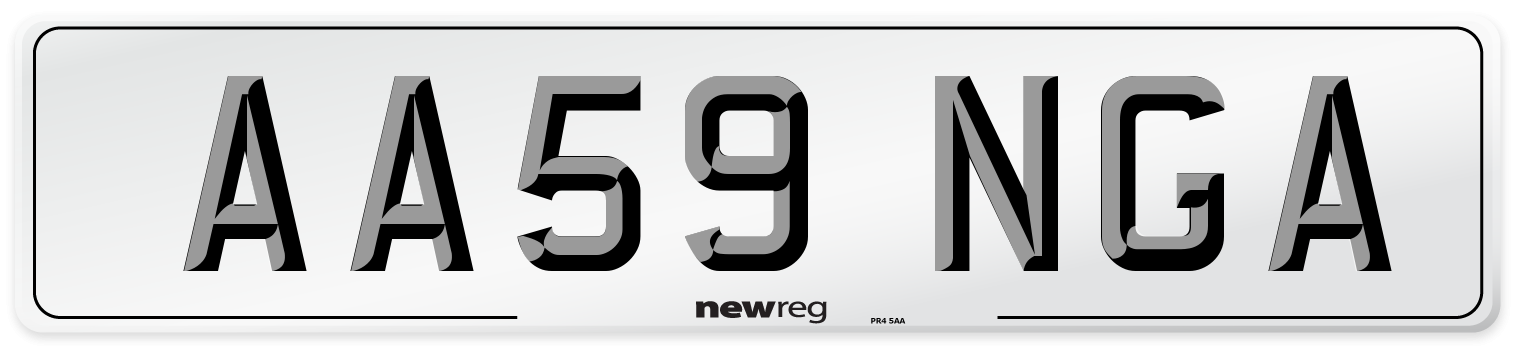 AA59 NGA Number Plate from New Reg